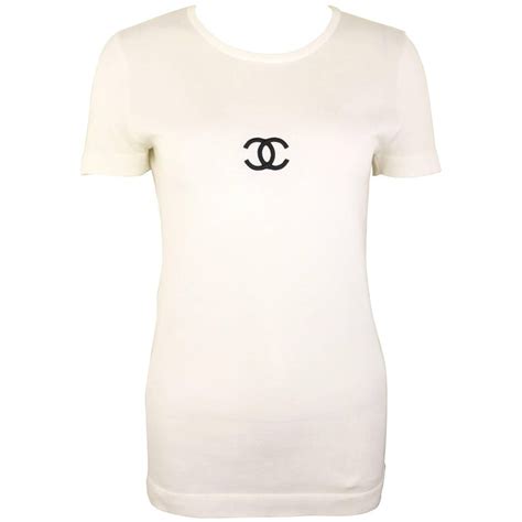 chanel tshirt white|Chanel shirt clearance.